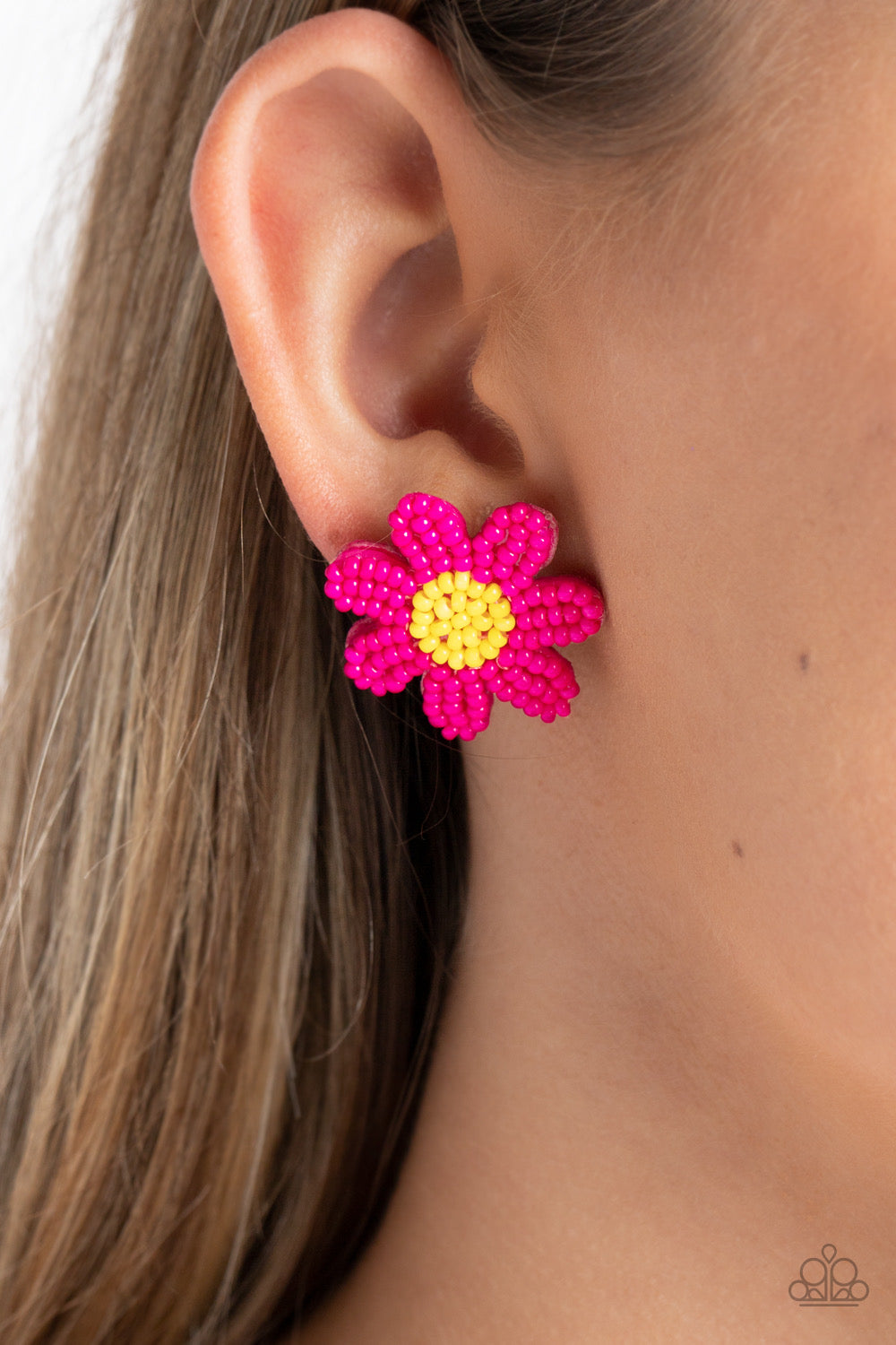 Paparazzi Sensational Seeds - Pink Post Earring P5PO-PKXX-082XX