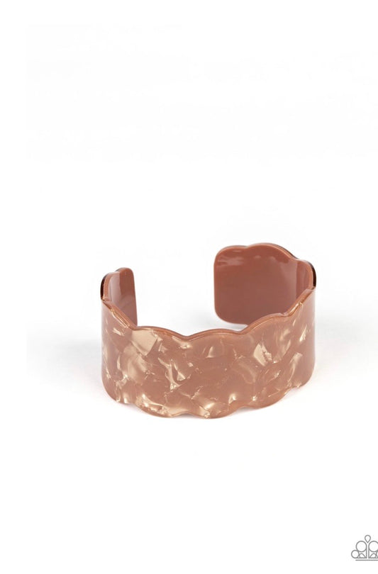 Retro Ruffle-Brown Bracelet