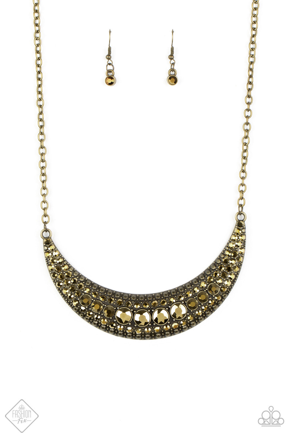 Paparazzi Moon Child Magic-Brass Necklace