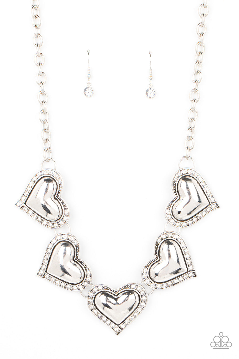 Paparazzi Kindred Hearts - White Necklace P2WH-WTXX-300XX