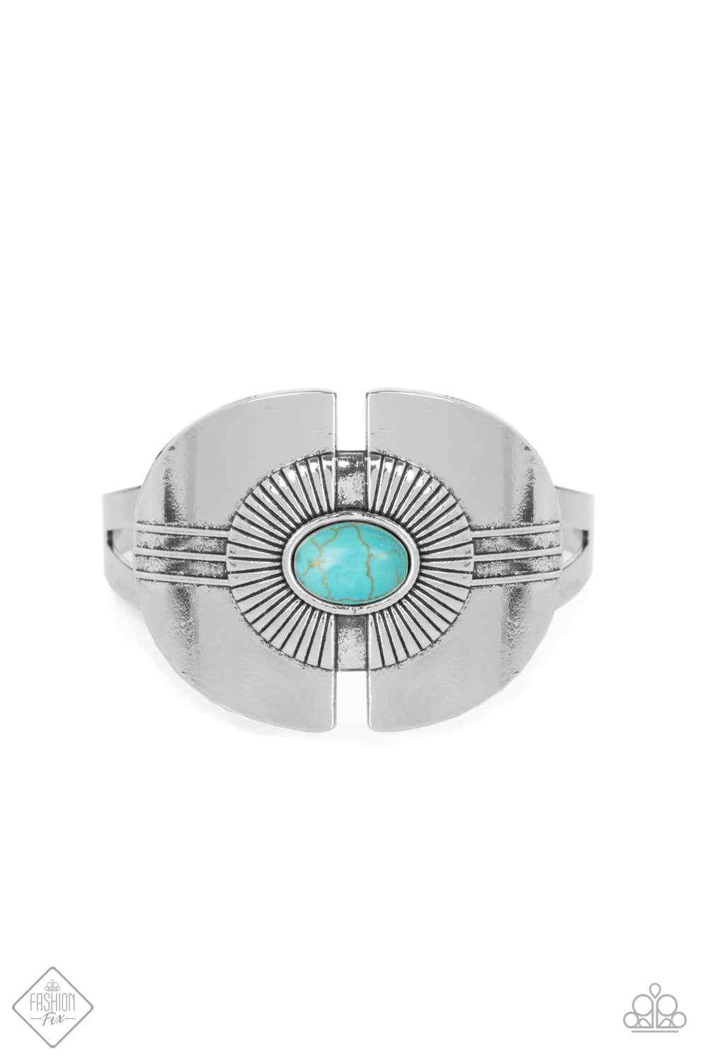 Paparazzi Canyon Couture -Blue Cuff Bracelet