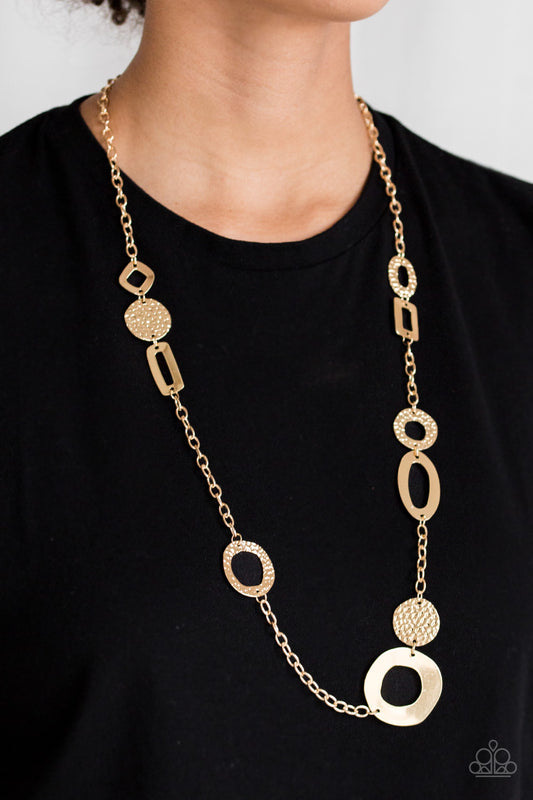 Paparazzi Metro Scene-Gold Necklace