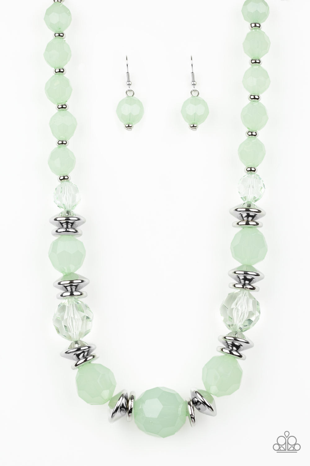 Paparazzi Dine and Dash -Green Necklace