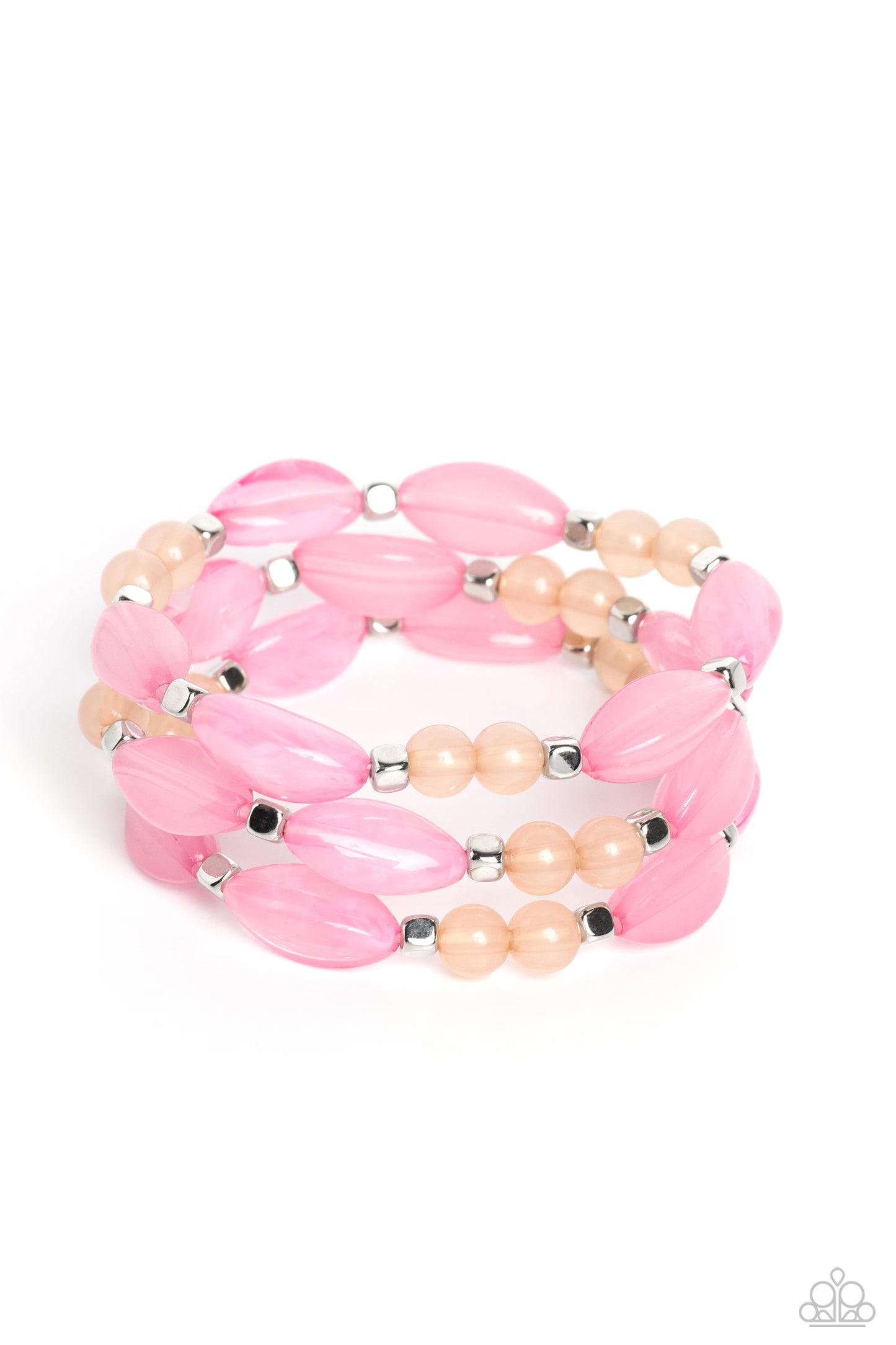 Paparazzi BEAD Drill - Pink Bracelet P9ST-PKXX-014LG