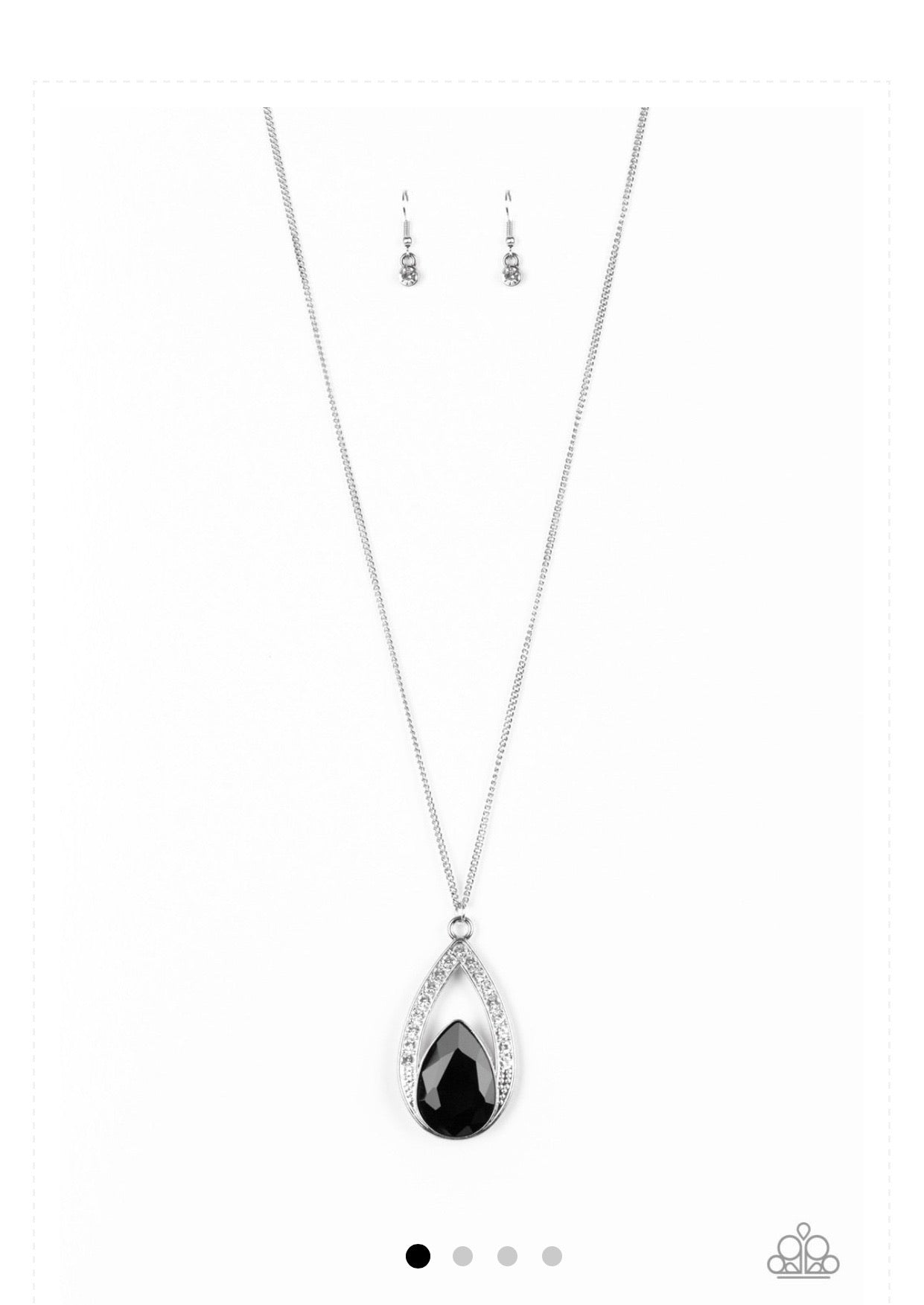 Paparazzi Notorious Noble-  Black Necklace