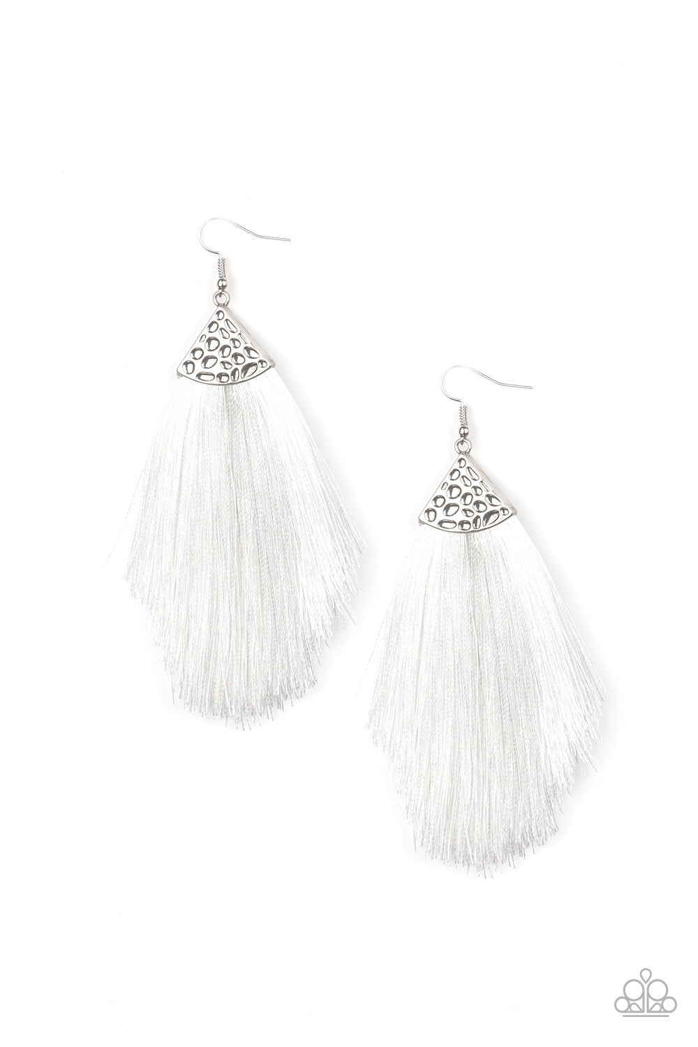 Tassel Tempo-White Earring