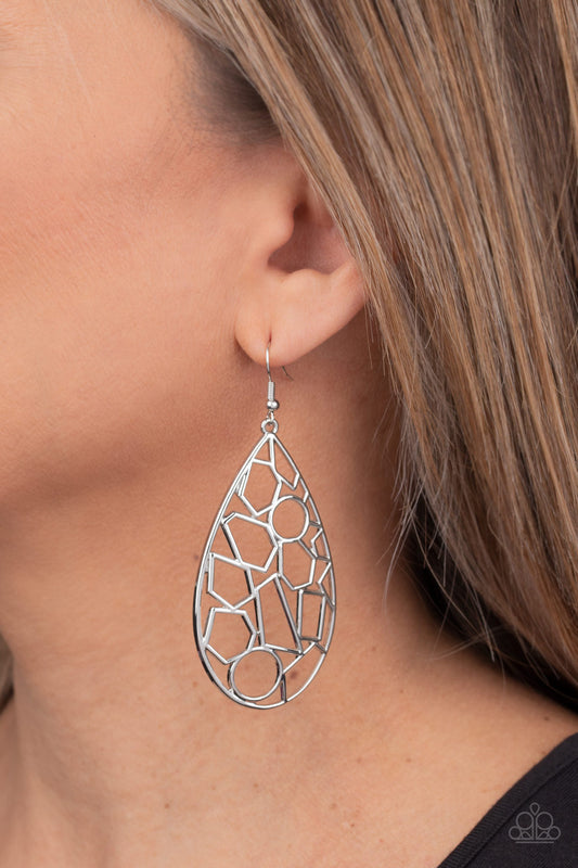 Reshaped Radiance-Silver Earring