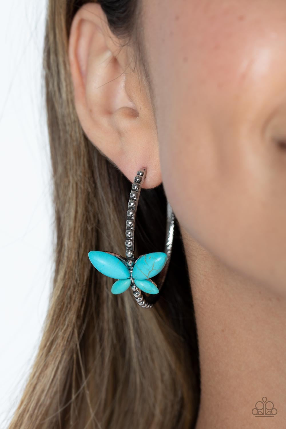 Paparazzi Bohemian Butterfly - Blue  Earring P5HO-BLXX-044XX