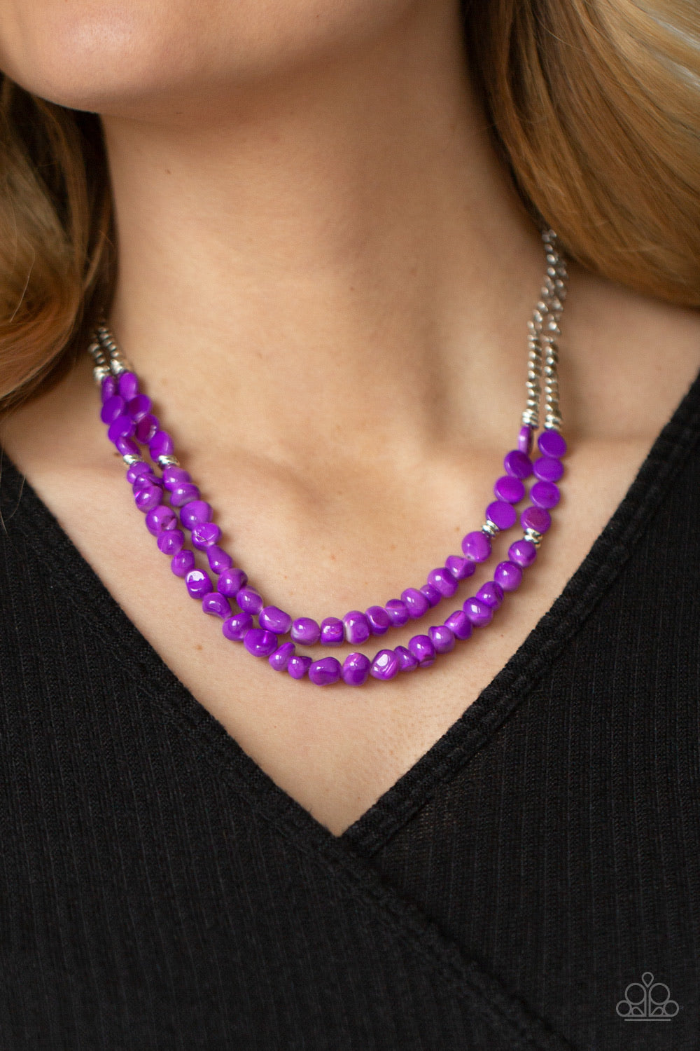 Staycation Status - Purple  Necklace P2ST-PRXX-095XX