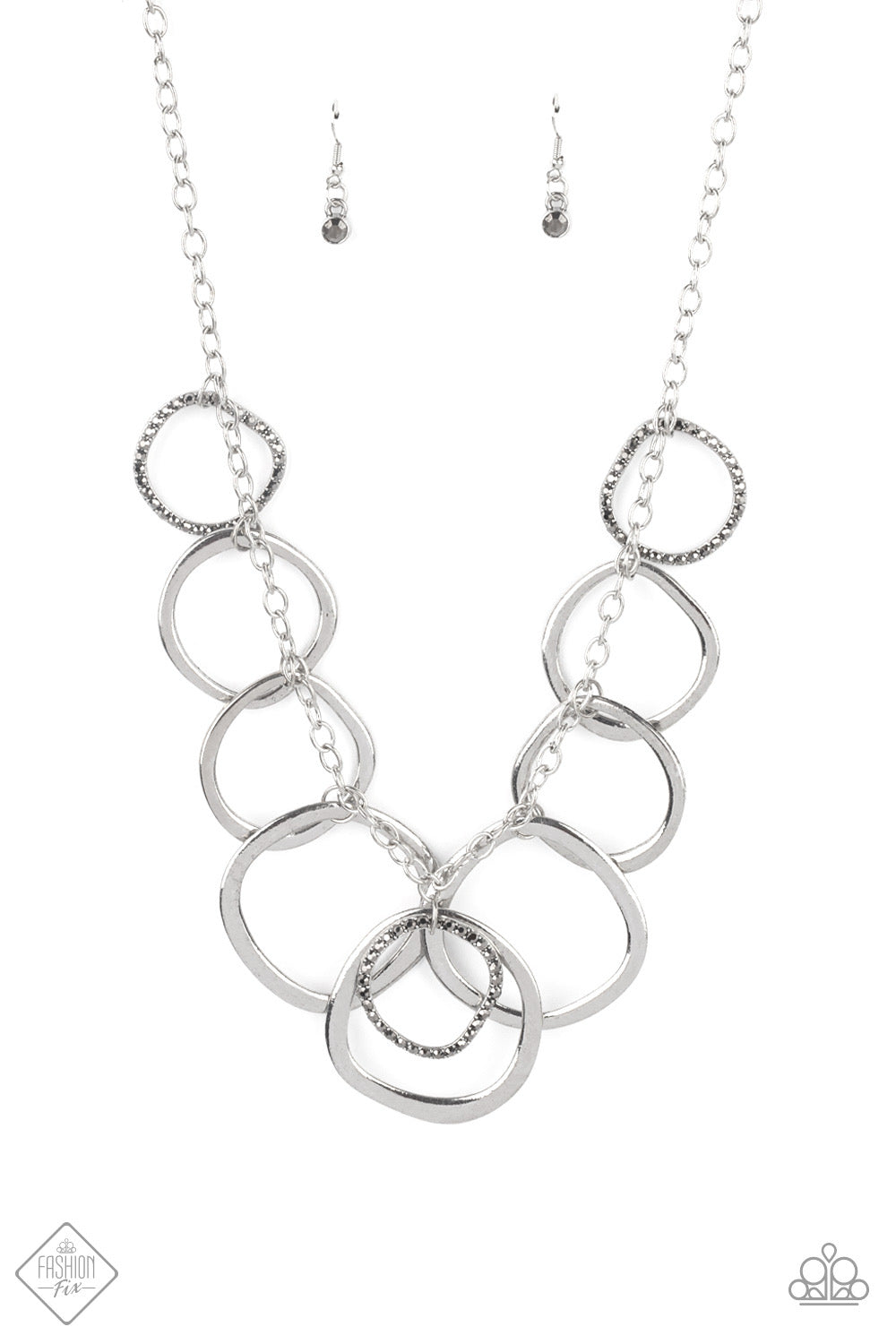 Paparazzi Dizzy With Desire - Silver  Necklace P2ST-SVXX-167AY