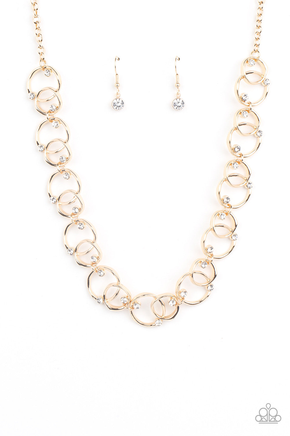 Paparazzi Center of My Universe - Gold Necklace Set P2RE-GDXX-441ID