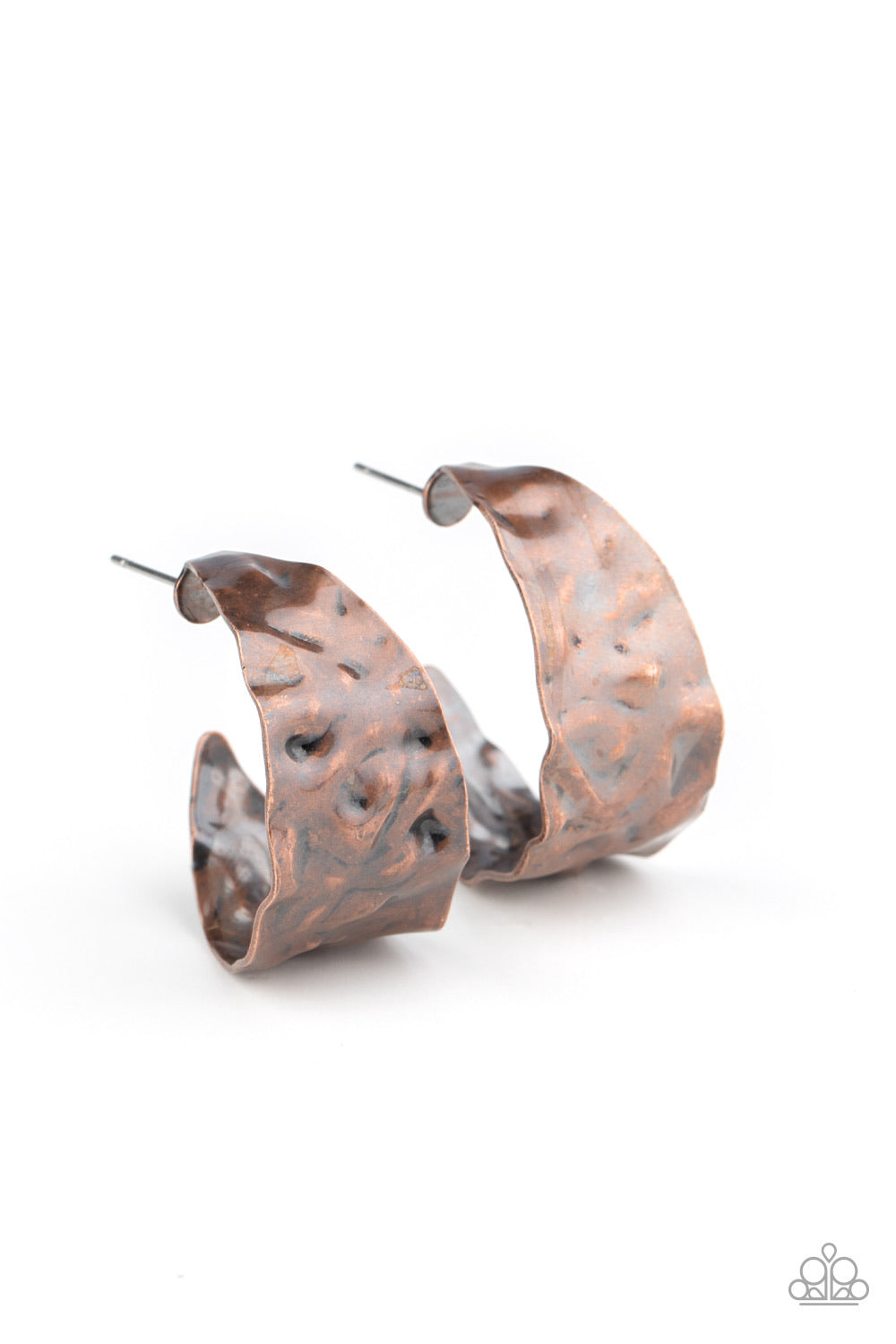 Paparazzi Put Your Best Face Forward - Copper Earring P5HO-CPXX-103XX