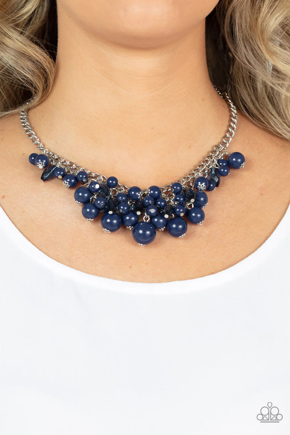 Paparazzi Broadway Bustle - Blue Necklace