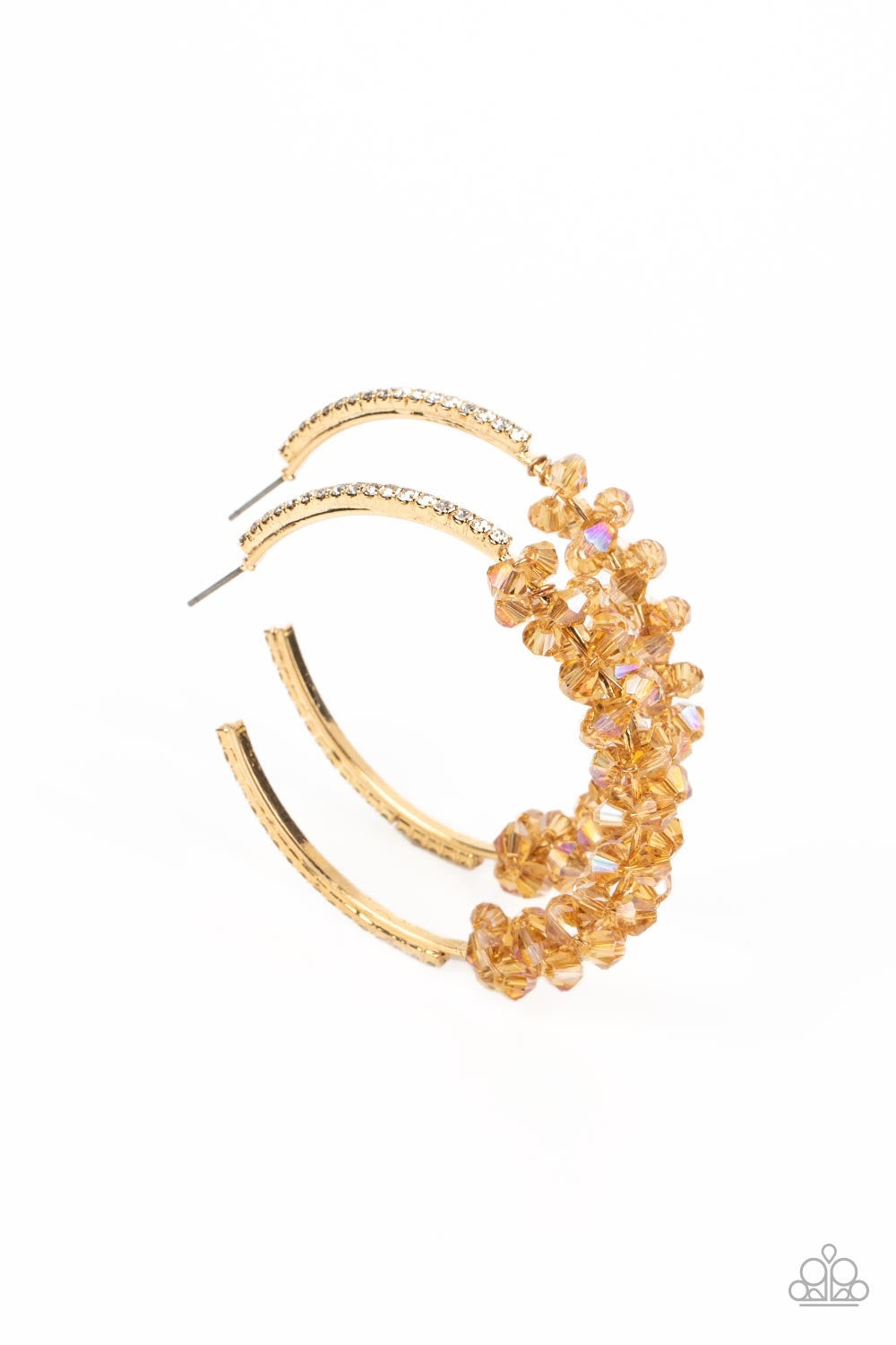 Paparazzi Bubble-Bursting Bling - Gold  Earring P5HO-GDXX-264XX