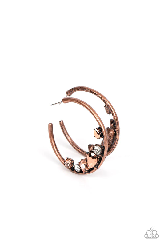 Paparazzi Attractive Allure- Copper Earrings