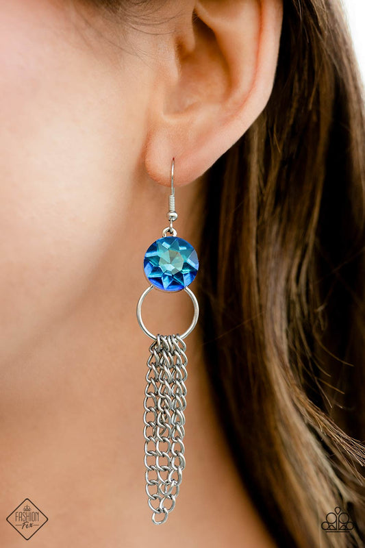 Paparazzi Arthurian A-Lister - Blue Earrings Item #P5IN-BLXX-021KH