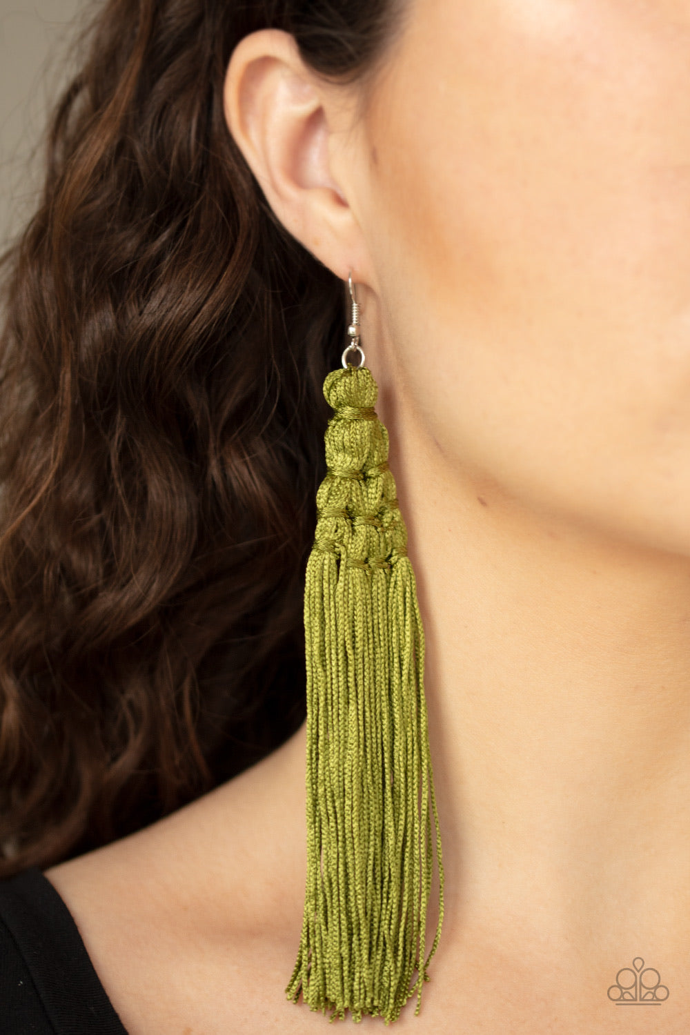 Paparazzi Magic Carpet Ride - Green Earring P5ST-GRXX-005XX