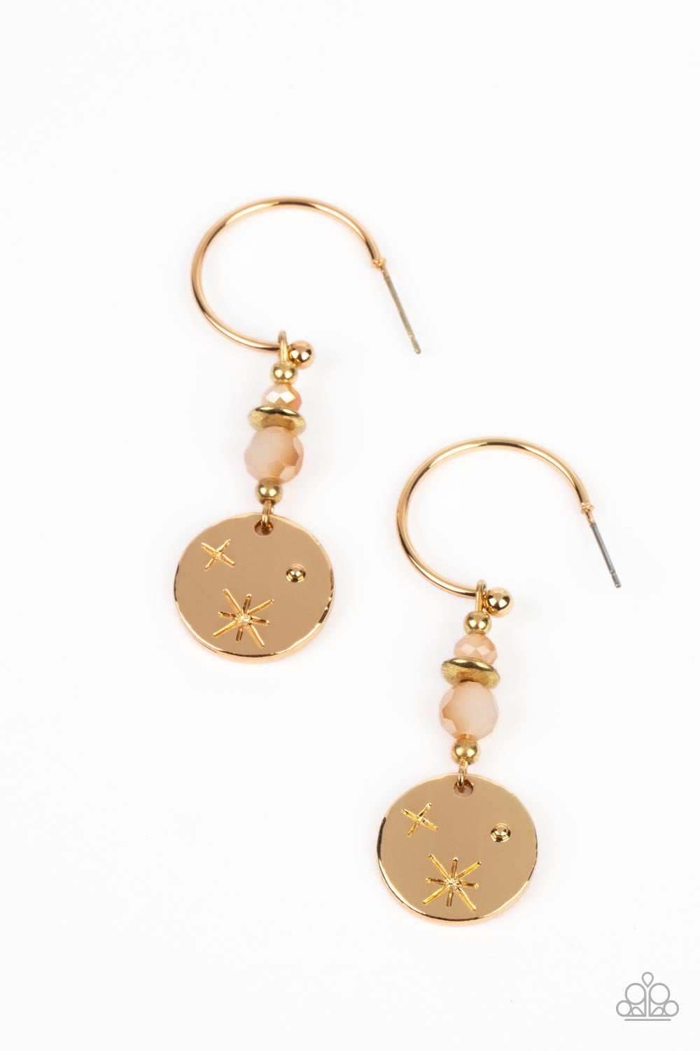 Paparazzi Artificial STARLIGHT - Gold  Post Earring Post P5HO-GDXX-281XX