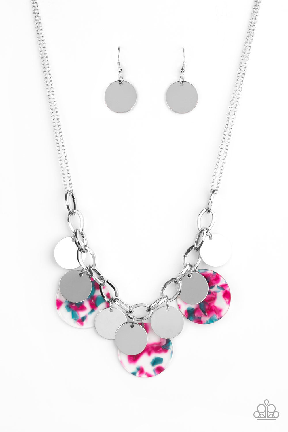 Paparazzi Confetti Confection-Pink Necklace