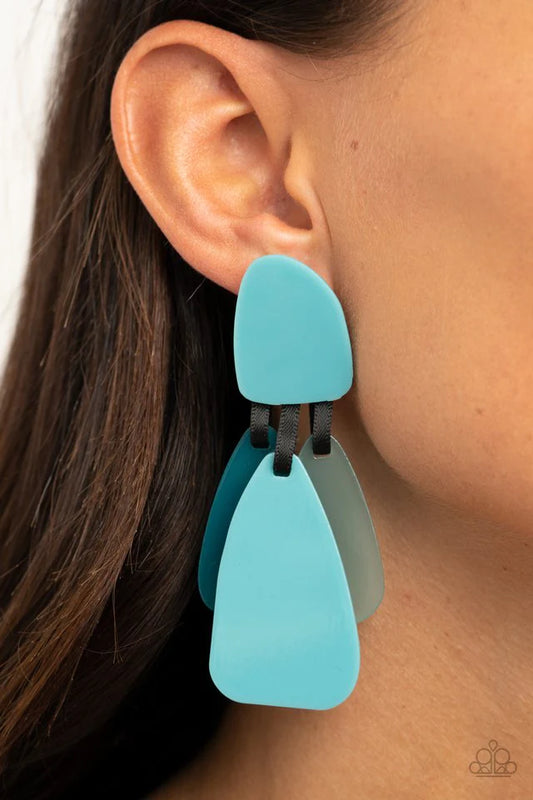 Paparazzi All FAUX One - Blue Earrings