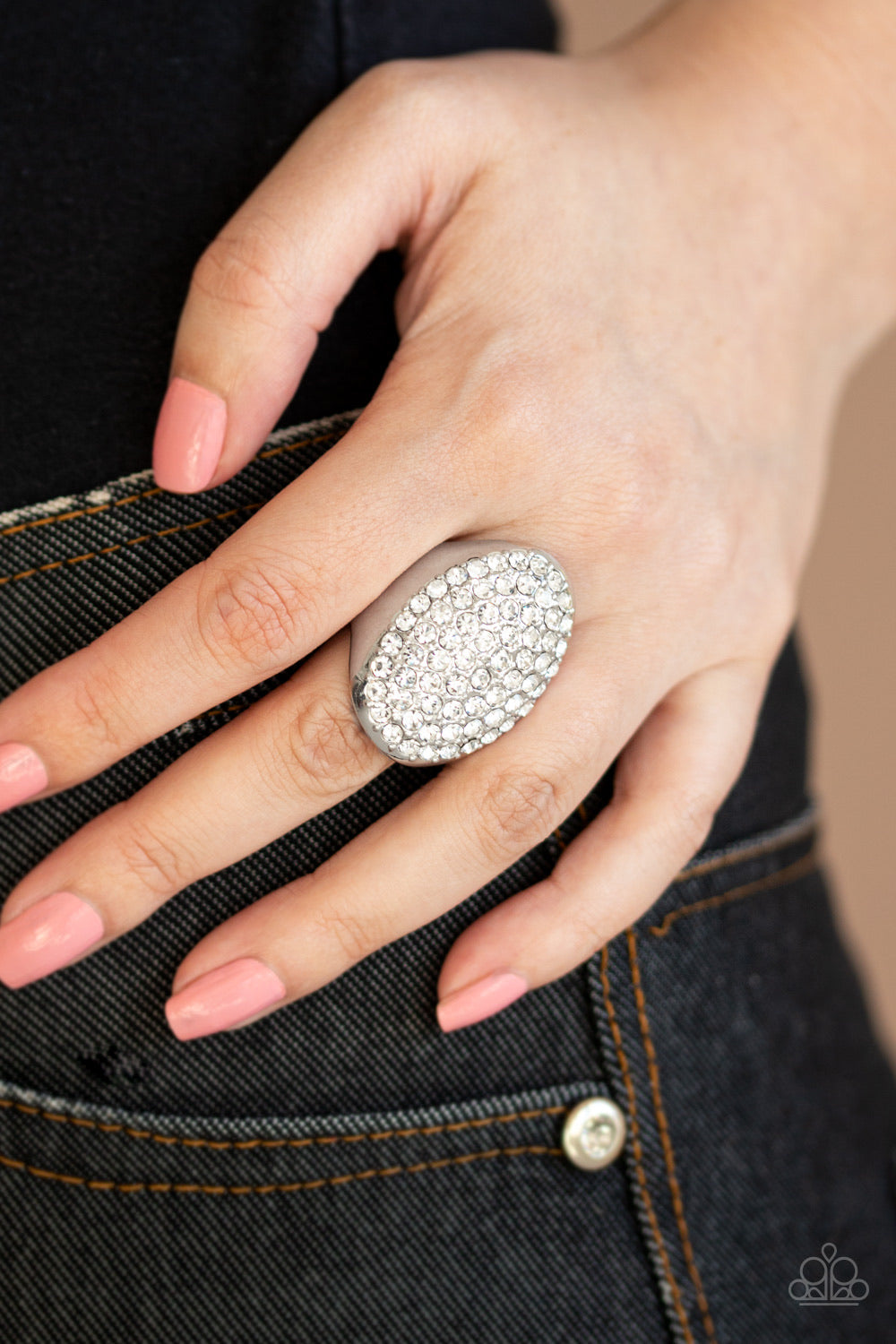 Paparazzi Bling Scene -White Ring