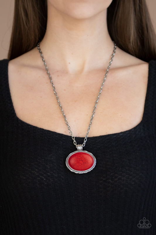 Sedimentary Colors-Red Necklace