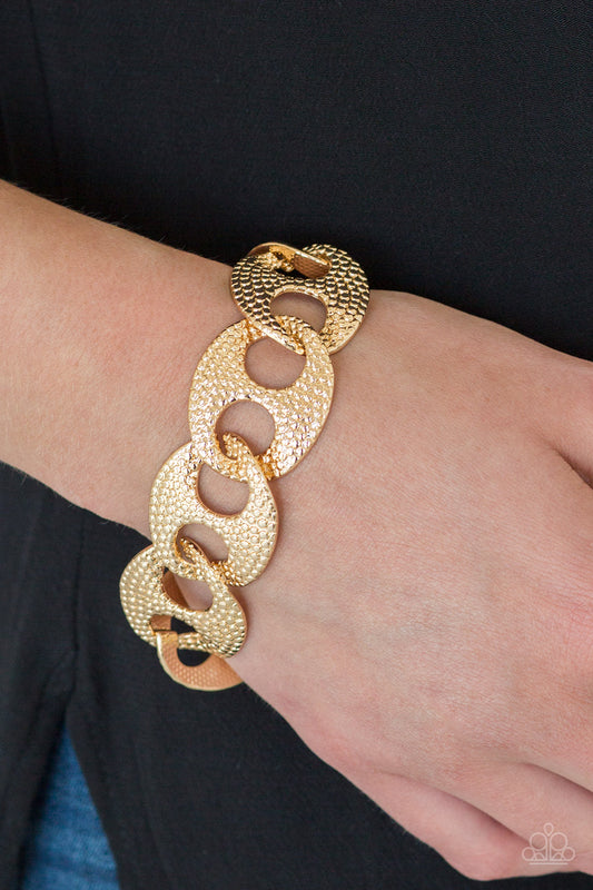 Paparazzi Casual Conniosseur-gold bracelet