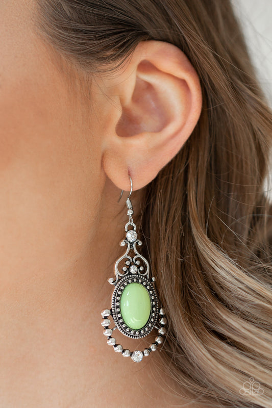 Paparazzi CAMEO and Juliet- Green Earring