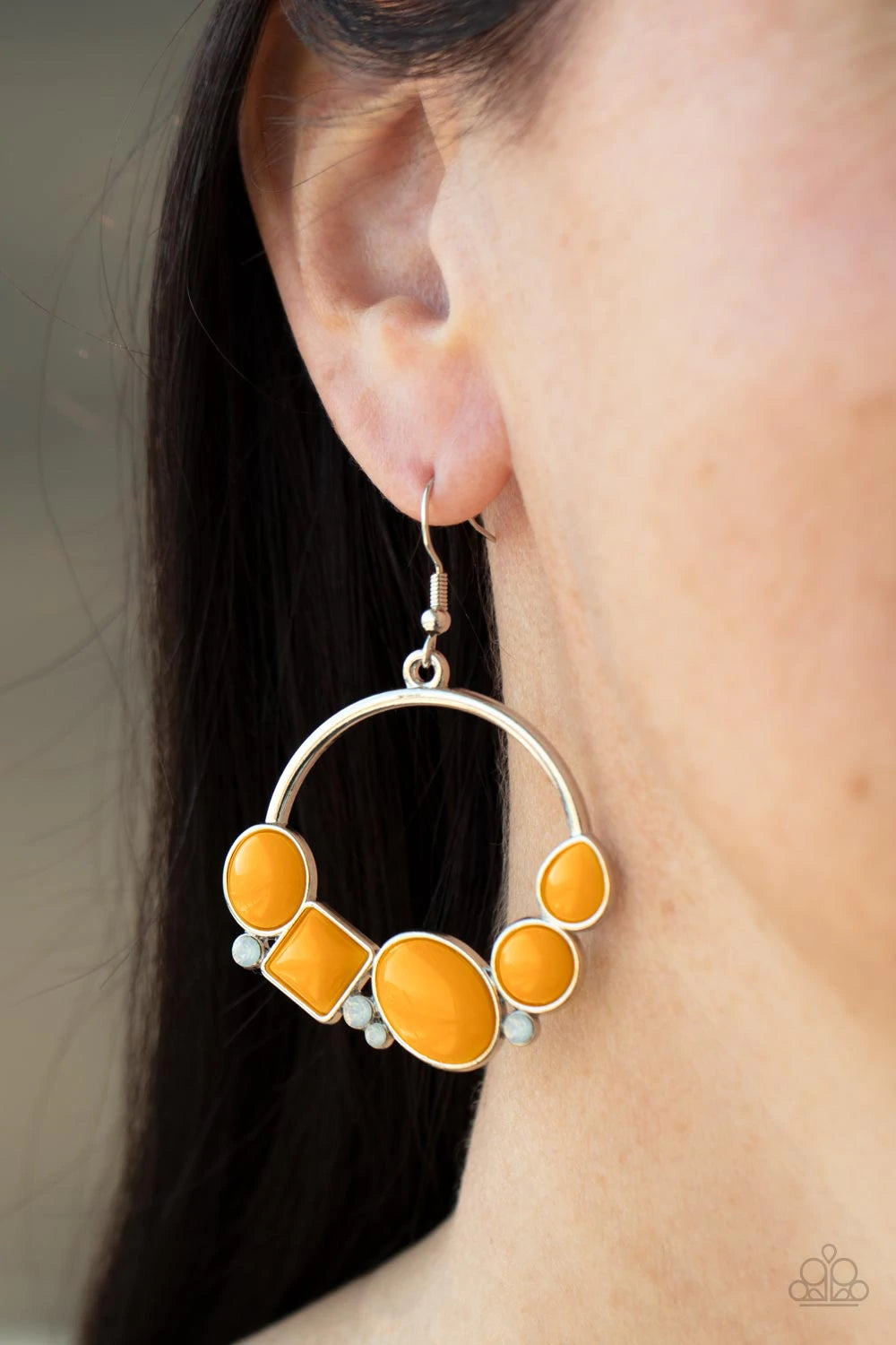 Paparazzi Beautifully Bubblicious -Orange Earrings