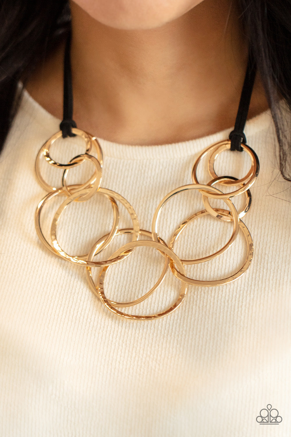 Paparazzi Spiraling Out of COUTURE - Gold Necklace P2ST-GDXX-121XX