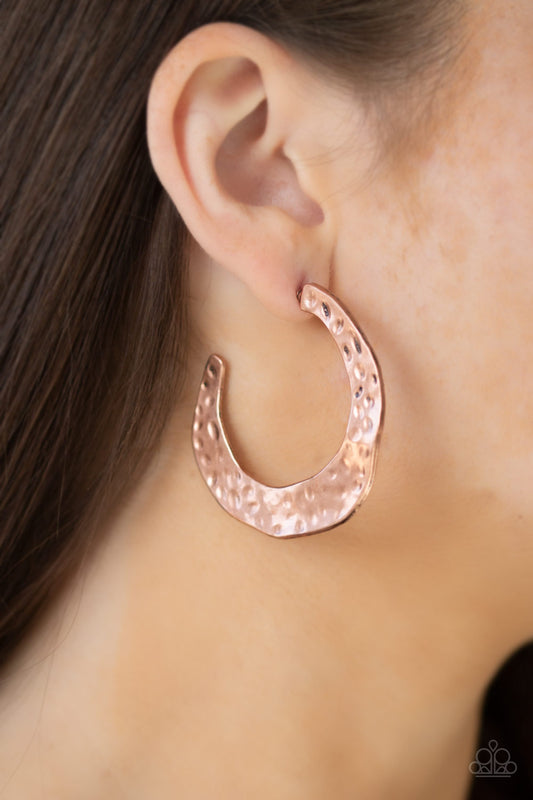 Paparazzi The HOOP Up- Copper Hoops