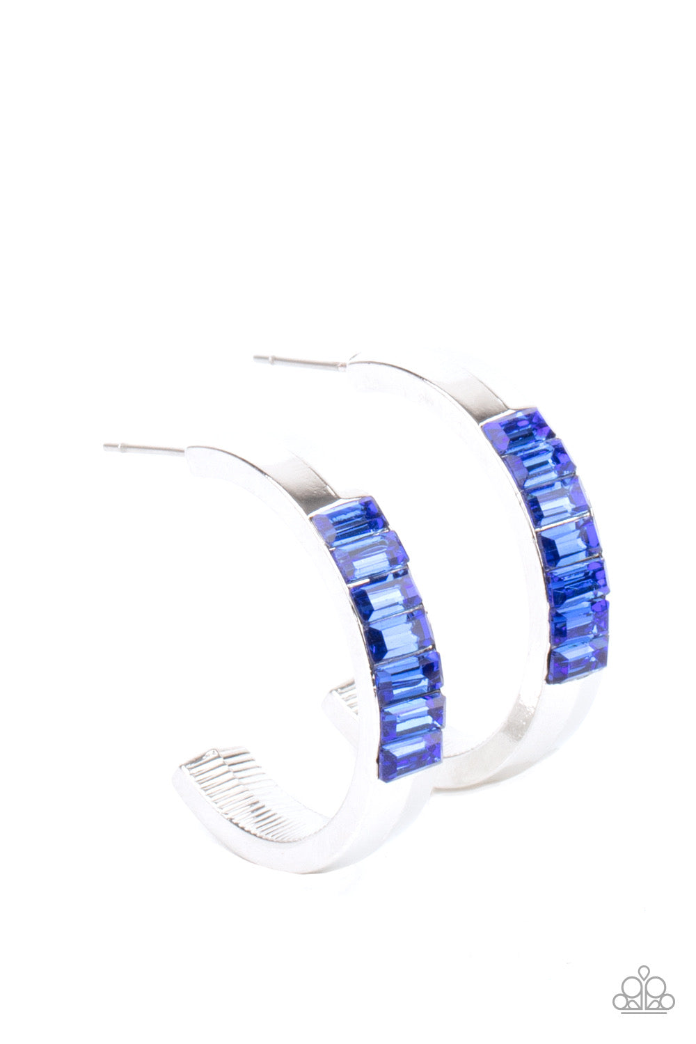 Paparazzi Bursting With Brilliance - Blue Post Earring P5HO-BLXX-028XX