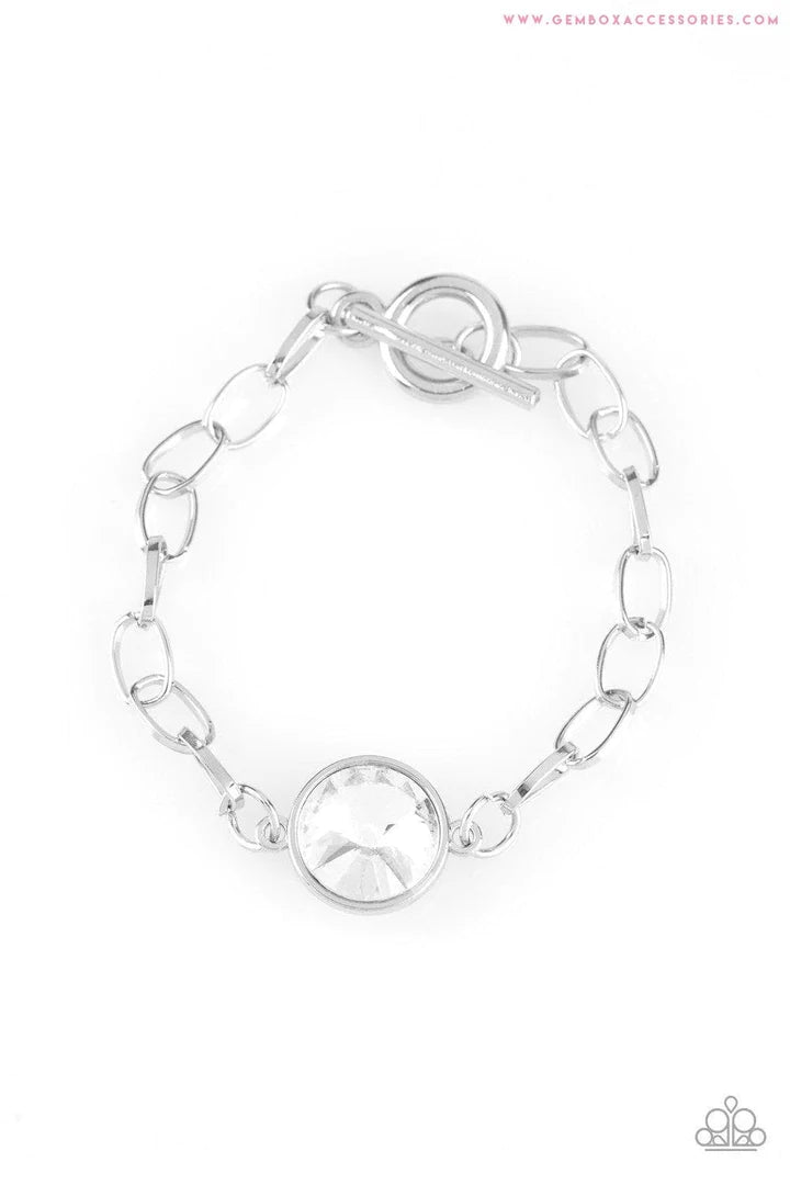 Paparazzi All Aglitter- Silver Bracelet