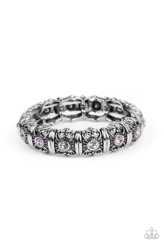 Paparazzi Ageless Glow- Purple Bracelet