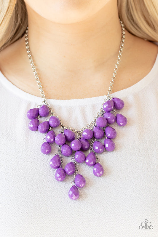 Paparazzi Serenely Scattered- Purple Necklace