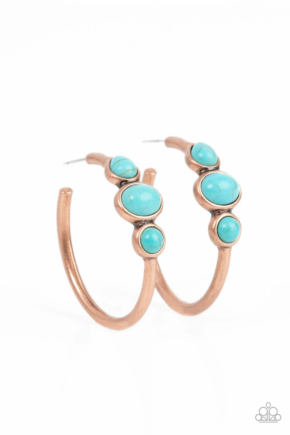 Paparazzi Dusky Charmer - Copper Post Earring