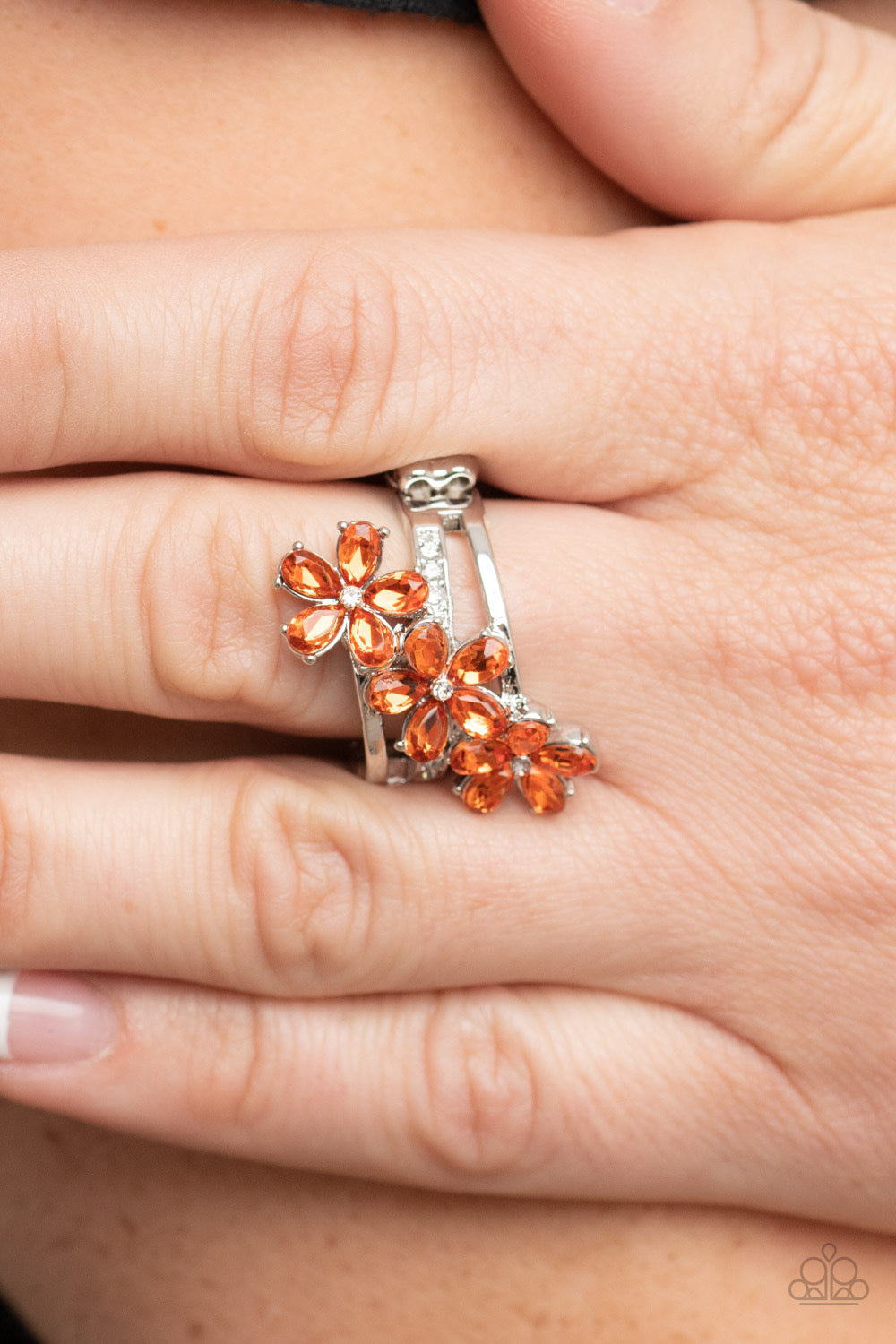 Posh Petals - Orange  Ring P4DA-OGXX-041XX