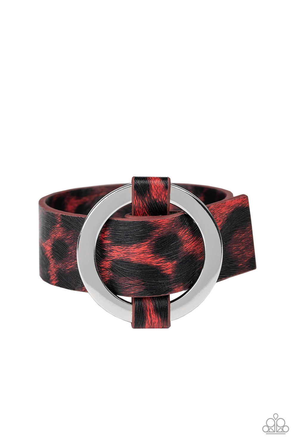 Paparazzi Jungle Cat Couture- Red Bracelet