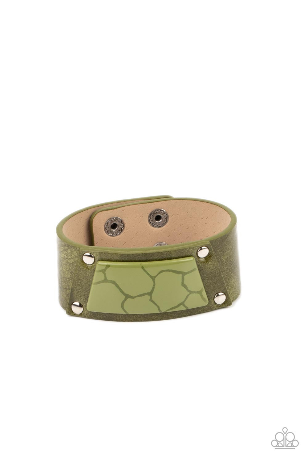 Paparazzi Blooming Badlands - Green  Bracelet P4SE-GRXX-062XX