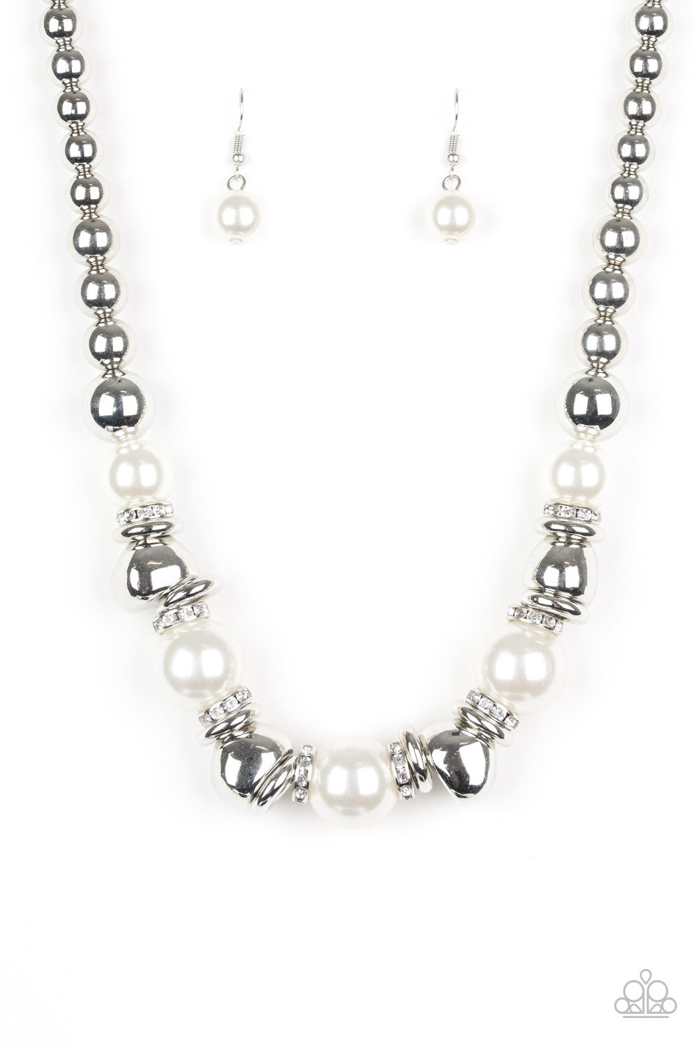 Paparazzi Hollywood HAUTE Spot - White Necklace P2ST-WTXX-041XX