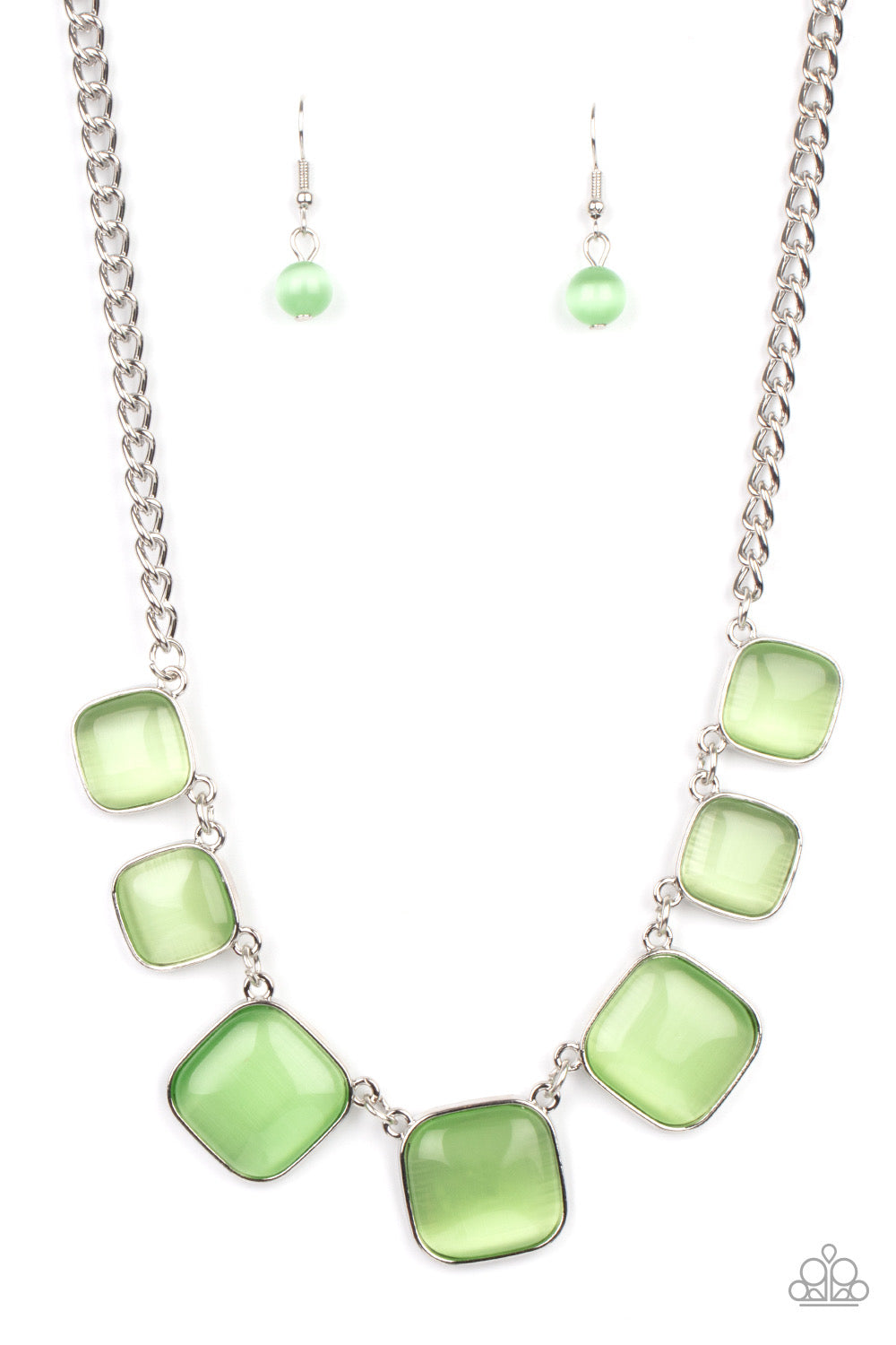 Paparazzi Aura Allure - Green Necklace P2ST-GRXX-073XX