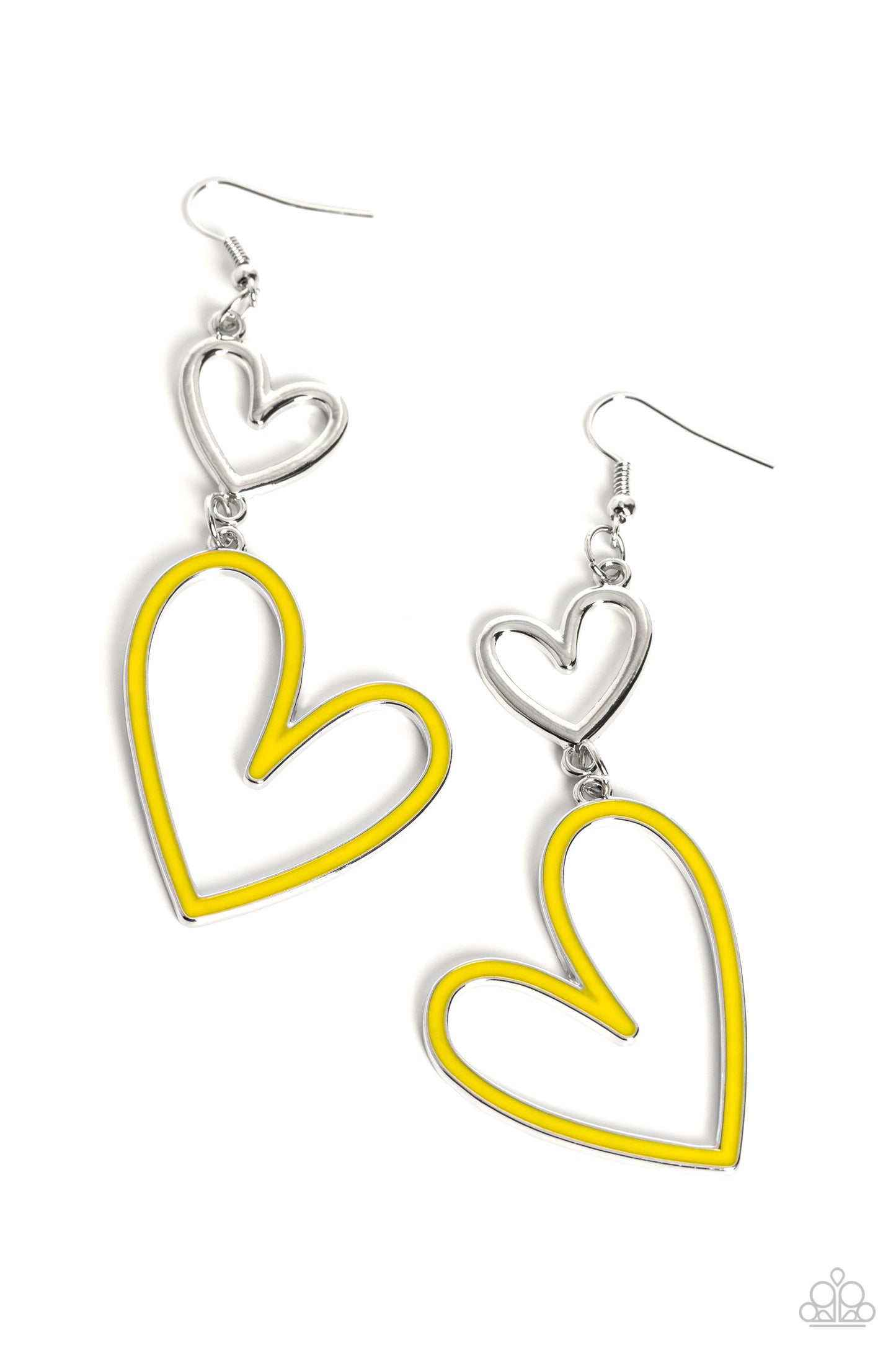 Paparazzi Pristine Pizzazz - Yellow  Earring P5WH-YWXX-186XX