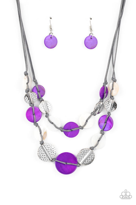 Paparazzi Barefoot Beaches-Purple Necklace P2SE-PRXX-232FX