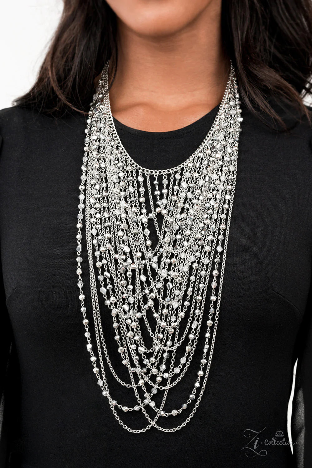 Paparazzi Accessories Enticing -Silver Necklace Zi Collection