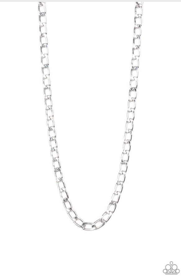 Paparazzi Big Win - Silver Necklace