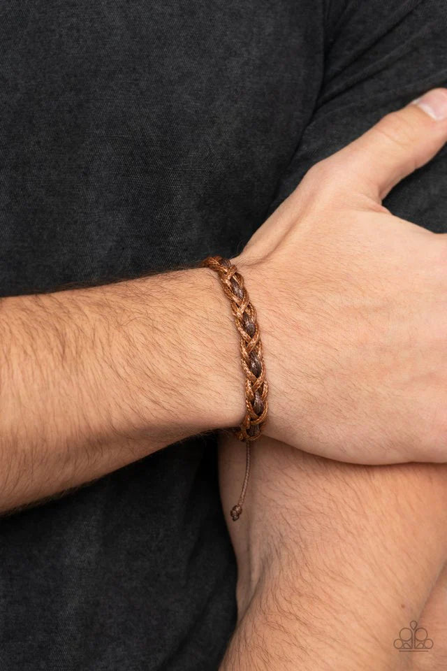 Paparazzi Wanderlust Vibes - Brown Urban Bracelet