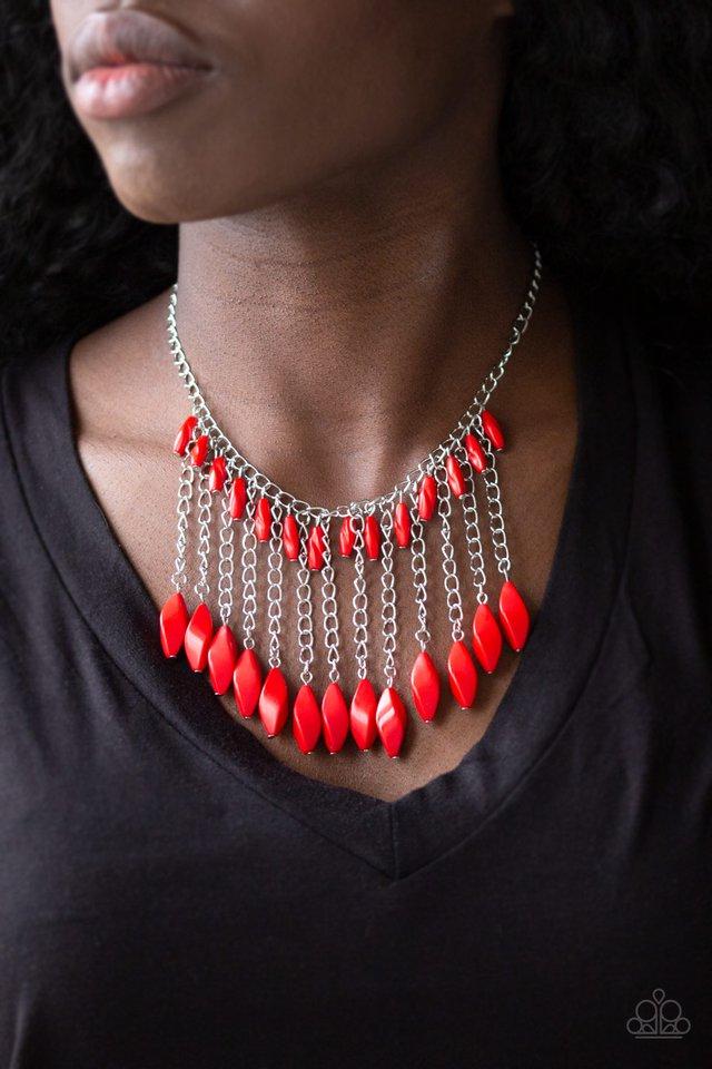 Venturous Vibes-Red Necklace