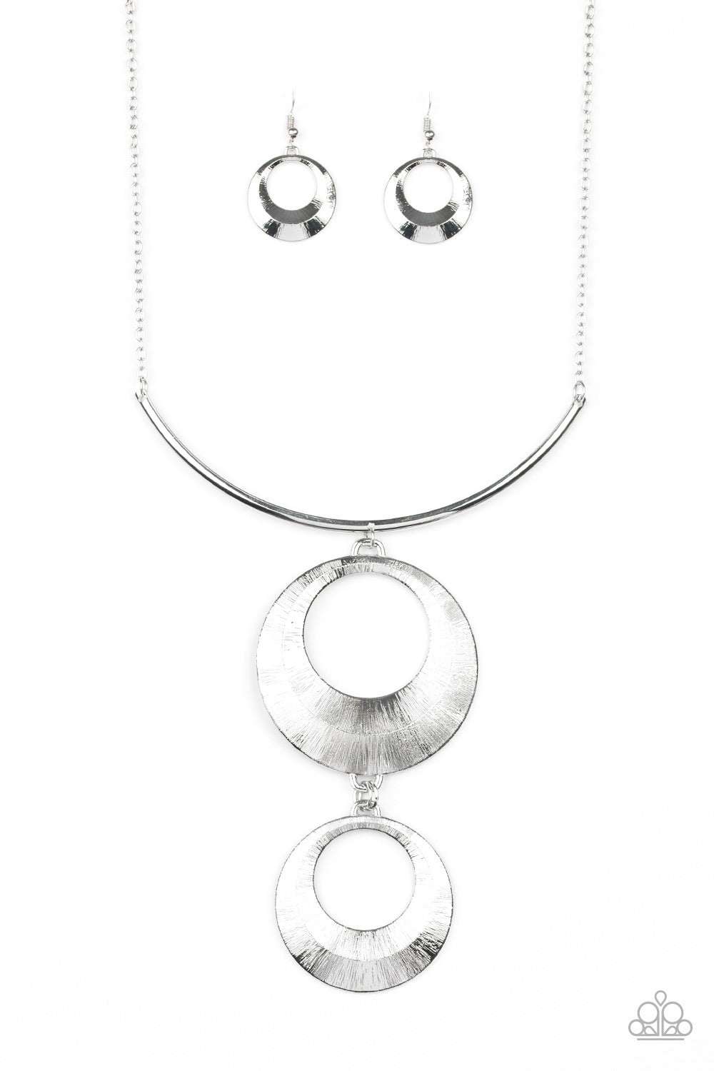 Paparazzi Egyptian Eclipse- Silver Necklace