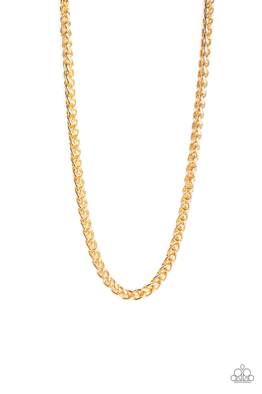 Paparazzi Big Talker - Gold  Urban Necklace P2MN-URGD-024XX