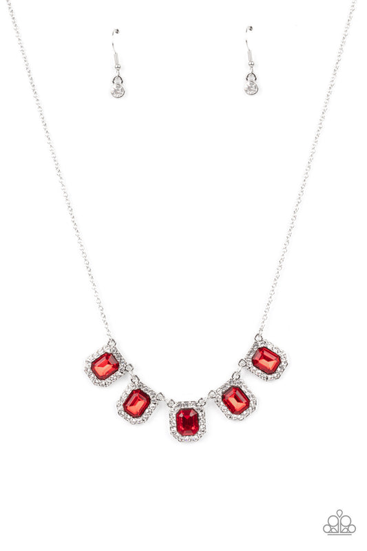 Paparazzi Next Level Luster - Red  Necklace P2RE-RDXX-